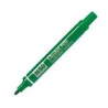 (N50-DE) PENTEL PEN N50-BE MARCADOR PERMANENTE CUERPO ALUMINIO VERDE Y PUNTA MEDIA CONICA -12U-