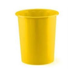 (305-05) FAIBO PAPELERA DE PLÁSTICO EN POLIPROPILENO 310X280 MM CERRADA 14 L SERIE 305 AMARILLO