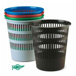 (307-00) FAIBO PAPELERA DE PLÁSTICO EN POLIPROPILENO 12 L REJILLA 295X275 MM SURTIDOS SERIE 307 -9U-