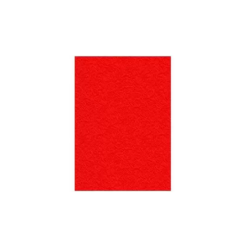 (9057) DISPLAST TAPAS ENCUADERNACIÓN A4 CARTÓN GOFRADO 900GR ROJO PAQUETE 50 UD