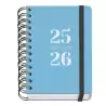 (51781) DOHE AGENDA ESCOLAR GRAMMAR A6 ESPIRAL DOBLE DP TAPA PP AZUL 2025-2026