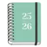 (51783) DOHE AGENDA ESCOLAR GRAMMAR A6 ESPIRAL DOBLE DP TAPA PP VERDE 2025-2026