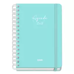 (51934) DOHE AGENDA ESCOLAR SERENITY WIRE´O A5 ESPIRAL DOBLE SV TAPA DURA VERDE 2025-2026