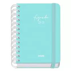 (51938) DOHE AGENDA ESCOLAR SERENITY WIRE´O A6 ESPIRAL DOBLE DP TAPA DURA VERDE 2025-2026