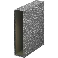 (09131) DOHE FUNDA ARCHIVADOR ARCHIPLÁS FOLIO LOMO ANCHO CARTÓN FORRADO GRIS JASPEADO