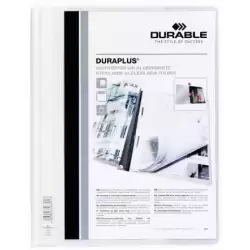 (257902) DURABLE CARPETA DE PRESENTACIÓN DOSSIER FÁSTENER DURAPLUS A4 BLANCO -25 UD-