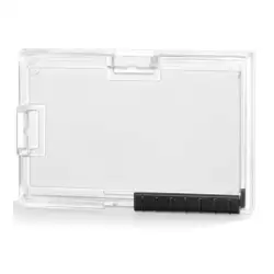 (892219) DURABLE IDENTIFICADOR PUSHBOX DUO SOPORTE PARA 1 TARJETAS 54X87MM PLÁSTICO TRANSPARENTE
