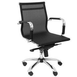 (204CBNE) PIQUERAS Y CRESPO SILLÓN CONFIDENTE BARRAX MALLA NAILON NEGRO