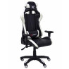 (7216DBSPNE) PIQUERAS Y CRESPO SILLA GAMING PARAISO BASCULANTE GIRATORIA REGULABLE EN ALTURA NEGRO Y BLANCO