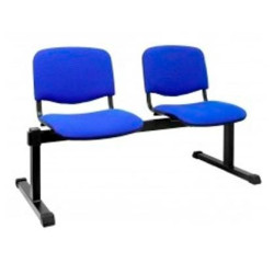 (B2ARAN229) PIQUERAS Y CRESPO BANCADA ISO 2 PLAZAS TAPIZADO ARAN AZUL