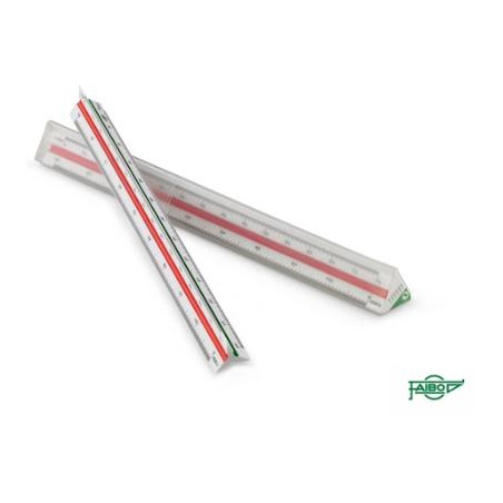(275E) FAIBO REGLA ESCALA DE REDUCCIÓN 30CM - ESCALÍMETRO (1:100