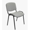 (PACK126PTNA40) PIQUERAS Y CRESPO PACK DE 1 SILLA FIJA APILABLE ISO TAPIZADA ARAN GRIS