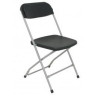 (PACK5314NE) PIQUERAS Y CRESPO PACK DE 5 SILLAS PLEGABLE ALUMINIO Y PP SIN BRAZOS NEGRO