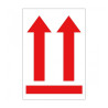 (12402) APLI ROLLO ETIQUETA FLECHA POSICIÓN VERTICAL ROJA