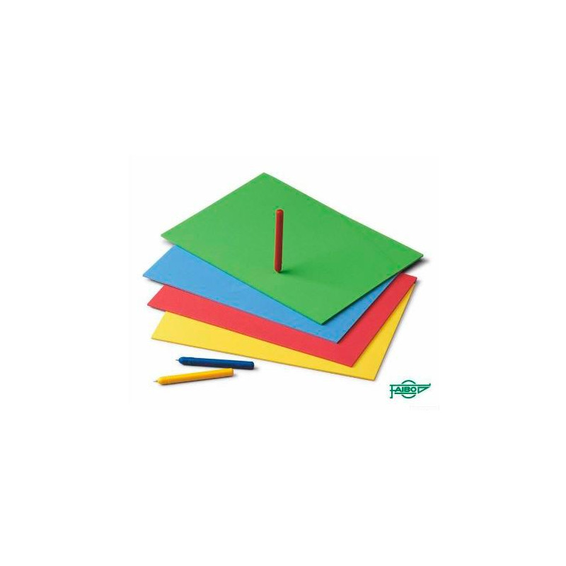 (654) FAIBO ALMOHADILLA MANUALIDADES PARA PICADO EN EVA 200X300X4MM COLORES SURTIDOS -20U