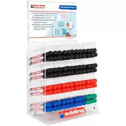 (4-70660) EDDING MARCADOR PIZARRA BLANCA E-660 GAMA COLORES BÁSICOS SURTIDOS EXPOSITOR 96 UD