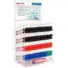 (4-70660) EDDING MARCADOR PIZARRA BLANCA E-660 GAMA COLORES BÁSICOS SURTIDOS EXPOSITOR 96 UD