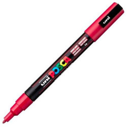 (284927000) POSCA MARCADOR  PC-3M PUNTA CÓNICA 0,9 - 1,3 MM ROJO OSCURO
