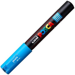 (285031000) POSCA MARCADOR  PC-1M NO PERMANENTE PUNTA FINA 0.7-1MM AZUL CLARO