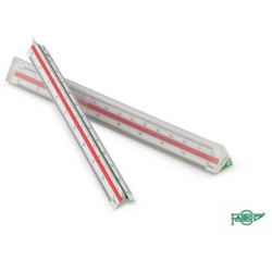 (275E) FAIBO REGLA ESCALA DE REDUCCIÓN 30CM - ESCALÍMETRO (1:100