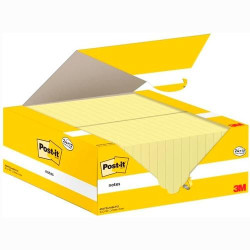 (7100290182) POST-IT BLOC NOTAS 654 CANARY YELLOW 100H 76X76 PAQUETE 24 UD + 12 UD GRATIS