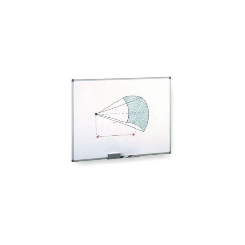 (11M-4) FAIBO PIZARRA BLANCA MELAMINADA MARCO DE ALUMINIO CON CAJETÍN 100X150CM