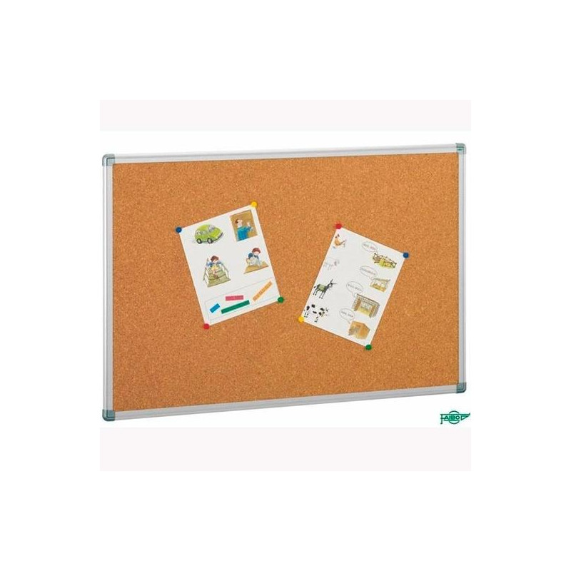 (601-5) FAIBO TABLERO CORCHO SOLIDO 122X200CM MARCO DE ALUMINIO 4MM
