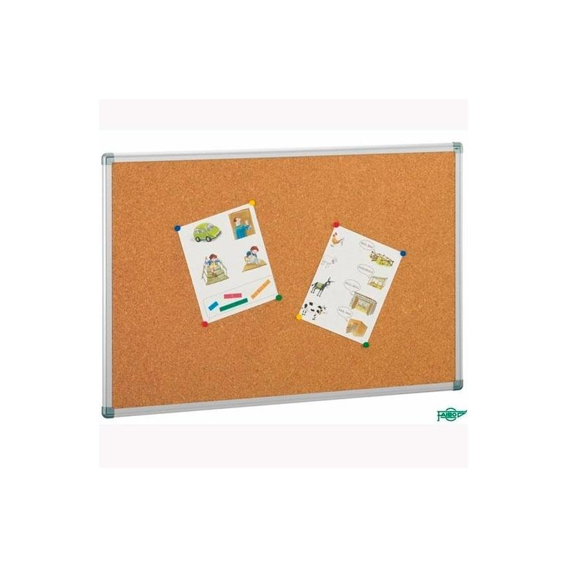 (601-3) FAIBO TABLERO CORCHO SOLIDO 90X120CM MARCO DE ALUMINIO 4MM