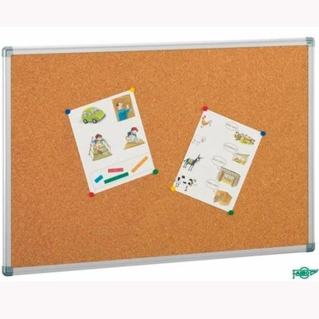 (601-3) FAIBO TABLERO CORCHO SOLIDO 90X120CM MARCO DE ALUMINIO 4MM