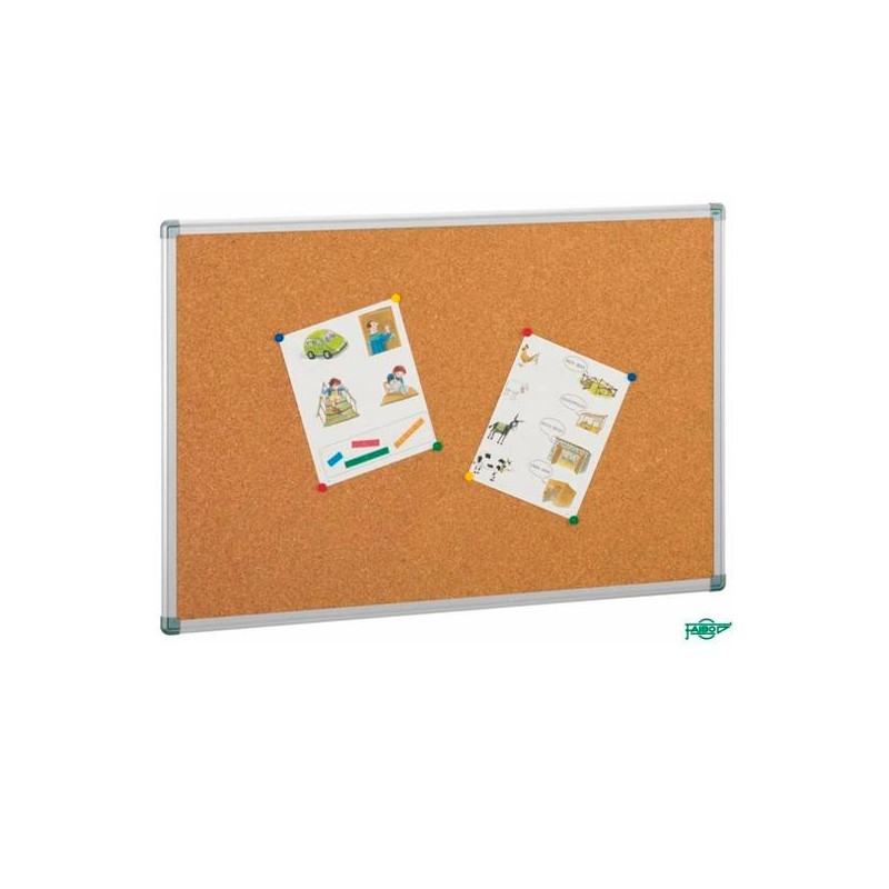 (601-7) FAIBO TABLERO CORCHO SOLIDO 122X270CM MARCO DE ALUMINIO 4MM