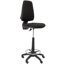 (T14CPB840RN) PIQUERAS Y CRESPO TABURETE ELCHE CP S/BRAZOS ARO RESPOSAPIÉS TEJIDO BALI NEGRO