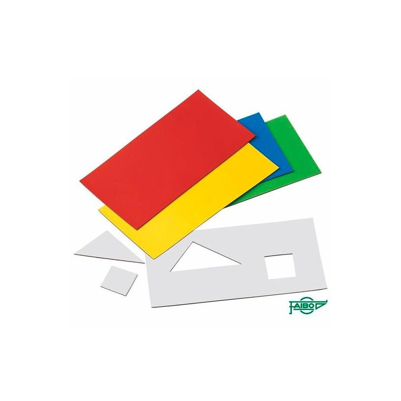 (759) FAIBO LÁMINAS IMANTADAS RECORTABLES 10X20CM PACK DE 5U C/SURTIDOS