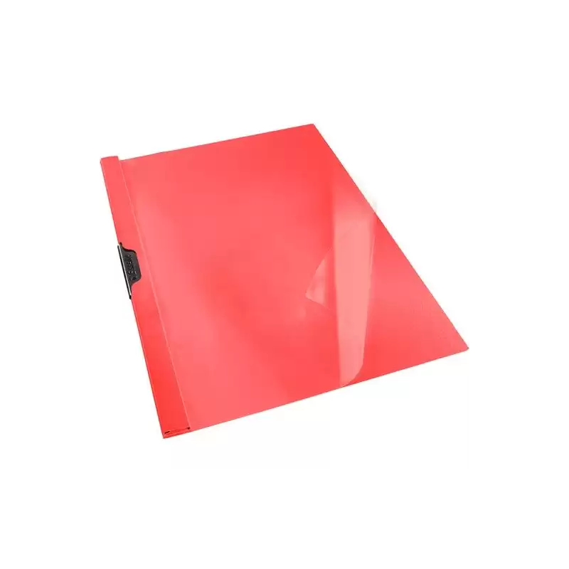 (563730) ESSELTE DOSSIER PRESENTACIÓN CLIP-FILES PVC A4 PINZA METÁLICA VIVIDA ROJO -25UD-