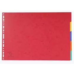 (2905E) EXACOMPTA SEPARADORES NATURE FUTURE CARTULINA LUSTRADA 400GR 5 POSICIONES A3 COLORES