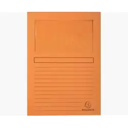 (50104E) EXACOMPTA SUBCARPETA A4 FOREVER CON VENTANA NARANJA 120GR -100U-