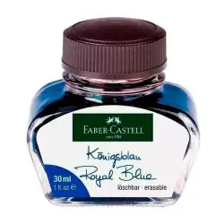 (149839) FABER CASTELL TINTERO 30ML TINTA BORRABLE AZUL REAL