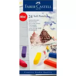 (128224) FABER CASTELL TIZAS PASTELES BLANDAS MINI ESTUCHE 24U C/SURTIDOS