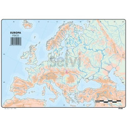 (505) SELVI MAPA MUDO FÍSICO DE EUROPA A4 -50U-