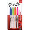 (2065403) SHARPIE MARCADOR PERMANENTE FINE PUNTA REDONDA 0.9MM C/SURTIDOS NEÓN BLÍSTER 4 UD