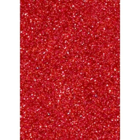(572VM) FAMA GOMA EVA 50X70CM GROSOR 2MM GLITTER ROJO
