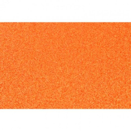 (572ZG10) FAMA GOMA EVA 50X70CM GROSOR 2MM GLITTER NARANJA PACK 10 UD