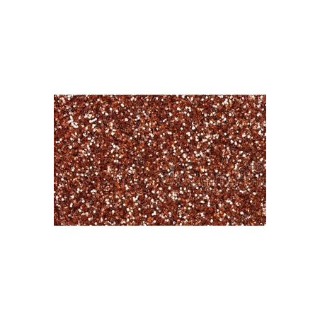(572ZG14) FAMA GOMA EVA 50X70CM GROSOR 2MM GLITTER CASTAÑO PACK 10 UD