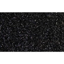 (572ZG19) FAMA GOMA EVA 50X70CM GROSOR 2MM GLITTER NEGRO PACK 10 UD