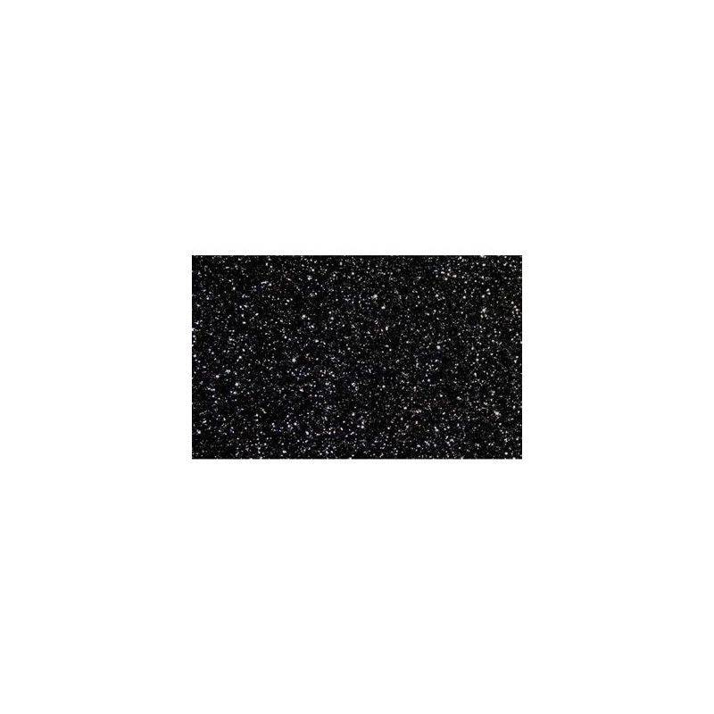 (572ZG19) FAMA GOMA EVA 50X70CM GROSOR 2MM GLITTER NEGRO PACK 10 UD