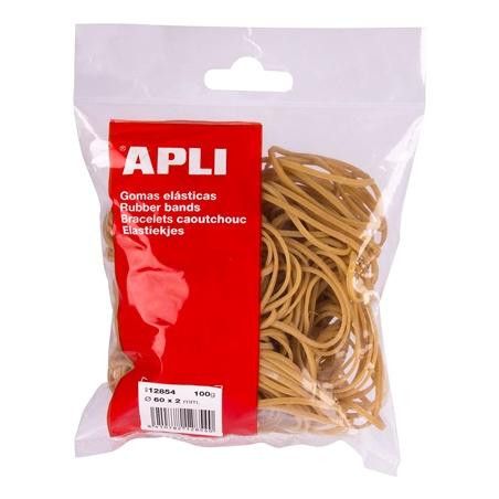 (12863) APLI GOMA ELÁSTICA 160X5MM 100GR CAUCHO MARRÓN