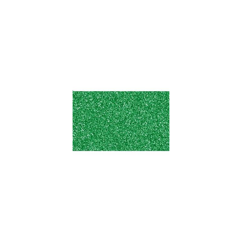 (572VD) FAMA GOMA EVA 50X70CM GROSOR 2MM GLITTER VERDE PACK 10 UD