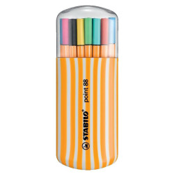 (8820-02) STABILO ROTULADORES POINT 88 COLORES SURTIDOS ESTUCHE ZEBRUI 20 UD