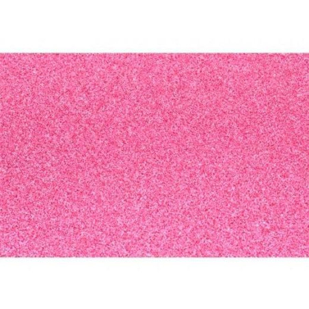 (572ZG43) FAMA GOMA EVA 50X70CM GROSOR 2MM GLITTER ROSA PACK 10 UD