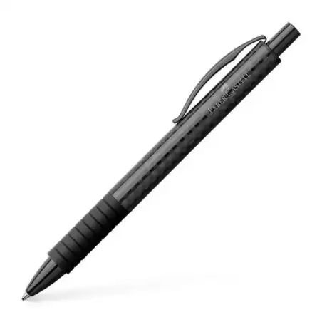 (148888) FABER CASTELL BOLÍGRAFO ESSENTIO CARBONO B TINTA NEGRA RECARGABLE NEGRO
