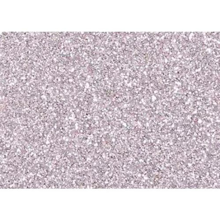 (M532PT) FAMA GOMA EVA 20X30CM GROSOR 2MM GLITTER PLATA